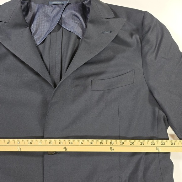Suitsupply Super 130s Wool Blazer 52L Navy Sport Coat Vitale Barberis Canonico - Picture 10 of 11